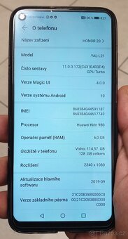 HONOR 20 NFC 4G Dual 6.3" 6GB/128GB + 256GB + EXTRA BALENÍ - 4