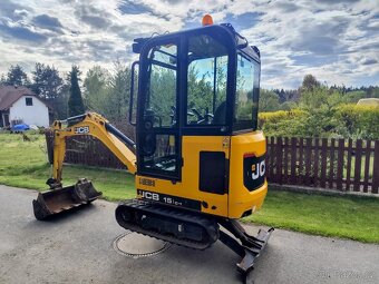 Minibagr JCB 15C-1, rok 2019, 800 mth, 3x lžíce TOP - 4