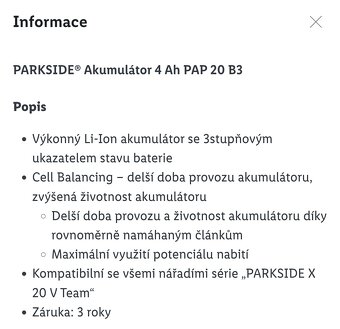 Akumulátor ah4 PAP 20 B3 nový - 4