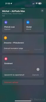 Apple AirPods Max – stříbrné, Lightning (2023), TOP stav - 4
