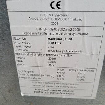 Krbová kamna Thorma Marburg 7kW - 4