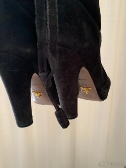 Prada kozačky, pravá kůže. Made in Italy. vel. 36,5 - 4