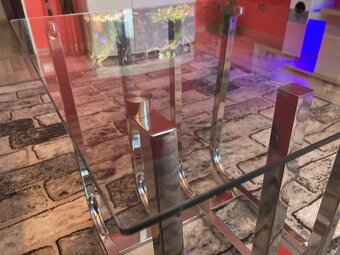 Konferenční stolek,transparentn - 4