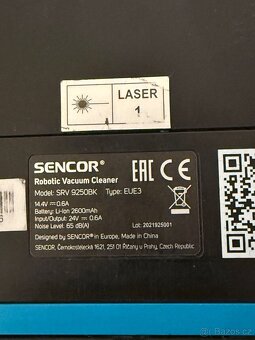 Prodám robotický vysavač SENCOR SRV 9250BK-laserová navigace - 4