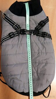 Bunda s postrojem S 40 cm šedá - 4