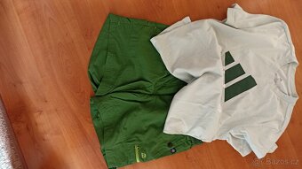 Kraťasy zelené AlpinePro M + triko Adidas - 4
