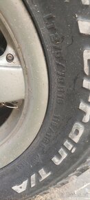 offroad alu disky 16" rozteč 6x139,7 s pneu BF Goodrich all - 4