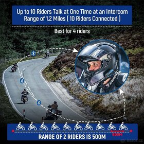 Lexin B4FM Motocyklový Bluetooth interkom - 4