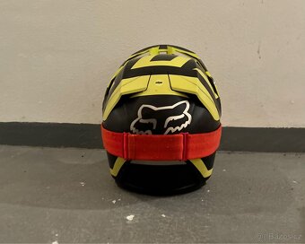 Motokrosová helma Fox V3 Preest Dark Yellow vel. M + brýle - 4