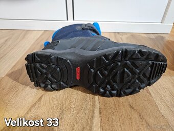 Dětské zimní boty Adidas modré velikost 33 - 4