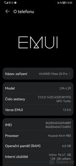 Prodám Huawei mate 20 pro (6/128) s krytem - 4