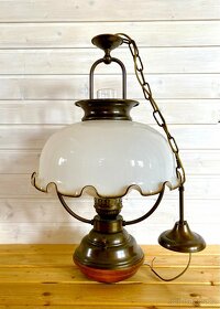 Stará krásná velká lampa ve stylu petrolejky - 4