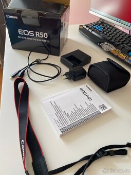 Prodám Canon EOS R50 + tři objektivy– stav jako nový - 4