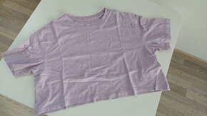Dívčí trika, crop top mikina a tepláky - 4