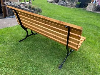 Masivni zahradni lavicka - 4