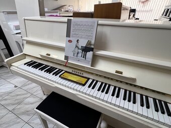 Bílé piano Hohner se zárukou 5 let, doprava zdarma. - 4