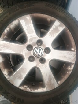 Originální alu kola - 195/55 R15 et43 6j zimní pneu - 4