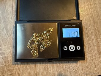 Zlatý řetízek pancer 11,47g 585/1000 - 4