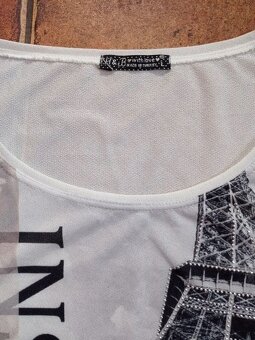 Dámské tričko s Eiffelovkou vel. L - 4