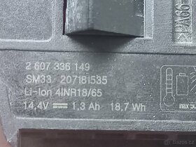 2x akumulátor Bosch 14,4V Li-Ion - 4