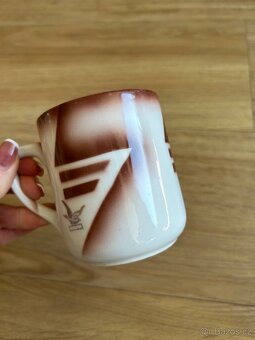 Hrnek, porcelán, retro, art deco, značený - 4
