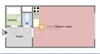 Prodej garsonky, 32 m2/sklep, Strakonice, Na Ohradě - 4