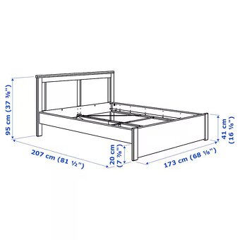 Postel 160x200 s nočním stolkem - 4