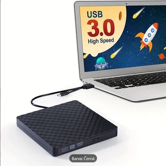 DVD vypalovačka externí, DVD vypalovací mechanika USB 3.0 - 4