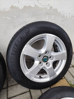 ALU 5x100 r14 ŠKODA + LETNÍ PNEU - 4