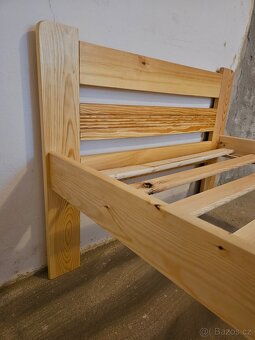 postele z Borovice NOVÉ 90x200 s roštem 14 latí SKLADEM - 4