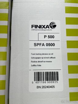 Finixa - Brusný papír na roli 114 mm x 25 m, měkká podložka - 4