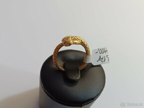 ZAMLUVENO  22. Zlatý prsten ve tvaru hada 14kt - 4