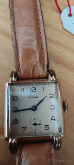 Silně pozlacené Vintage hodinky Stowa - 4