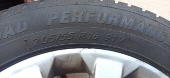 Alu kola originál Opel, 6J x r16, 5x110, ET 44, Letní pneu - 4