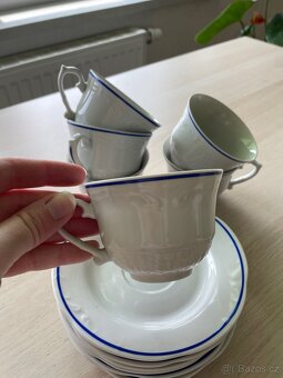 Starožitný set hrníčků a podšálků 6ks - 4