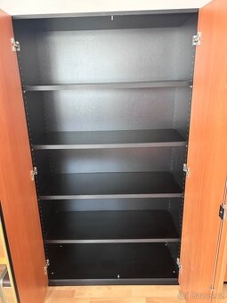 Kancelářská skříň v dekoru hnědá hruška - TECHO - 4