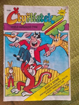 Staré čtyřlístky stav lehce opotřebované - 4