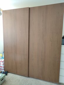 Šatní skříň s posuvnými dveřmi, IKEA PAX, tmavě hnědá - 4