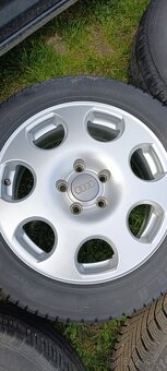 Prodám originální alu kola z Audi A6 C5. Alu R16 5x112 s pne - 4