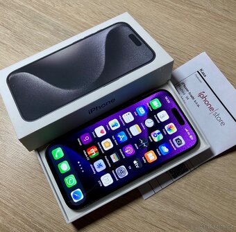 Apple iPhone 15 Pro 128gb černý titan-komplet,záruka,2xkry - 4