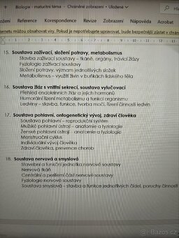 Maturitní otázky BIOLOGIE - 4