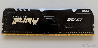 Paměť RAM DDR4 8GB (1x8GB) 2666mhz CL16 HyperX Fury RGB - 4