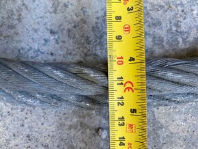 Ocelové lano s oky 6 m - 4