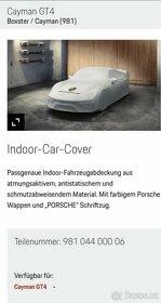 Porsche Boxster Cayman 981 986 987 718 indoor car cover - 4