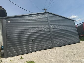 Plechová garáž 6x5m - 4
