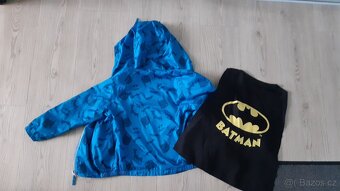 Dětská bunda Batman s oddělávacím pláštěm vel 122 - 4