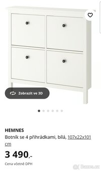 Botník IKEA Hemnes - 4