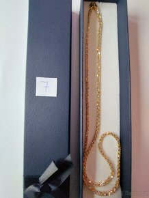 Sada řetízek na krk a na ruku z 18 k zlata. - 4