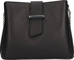 CROSSBODY ELEGANTNI KOŽENA KABELKA ČERNA - NOVA - 4