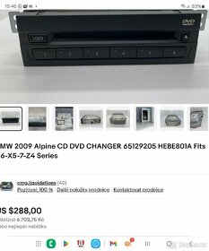 BMW DVD-CHANGER 6DISC VYROBCE ALPINE - 4